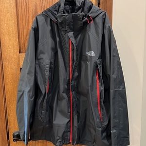 Graphite North Face performance system. Down coat with outer Gore Tex shell. 2XL
